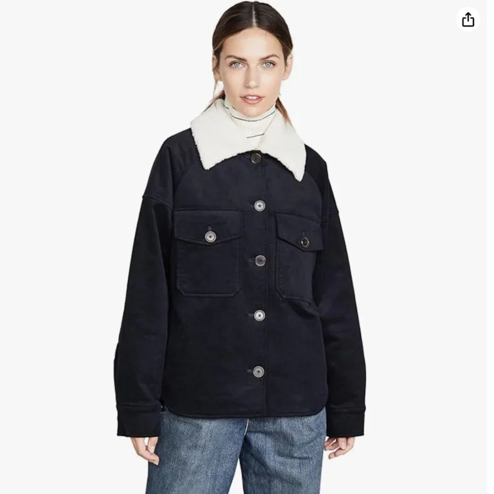 NEW Joie Draper Jacket Shacket Trucker - Picture 1 of 8
